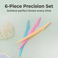 6-Piece Eyebrow Razor Set for Precision Trimming