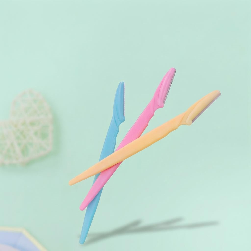 6-Piece Eyebrow Razor Set for Precision Trimming